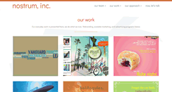 Desktop Screenshot of nostruminc.com